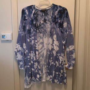 Open Watercolor Cardigan